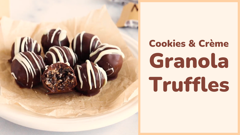 Cookies & Crème Granola Truffles