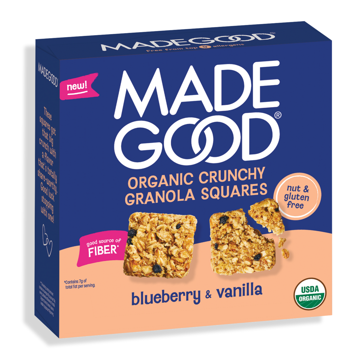 Crunchy Granola Squares - Blueberry & Vanilla