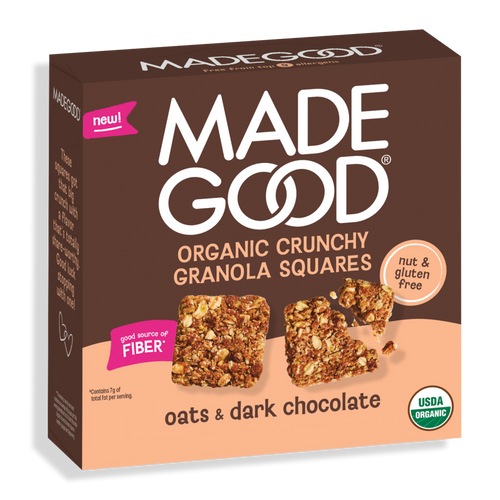 Crunchy Granola Squares - Oats & Dark Chocolate
