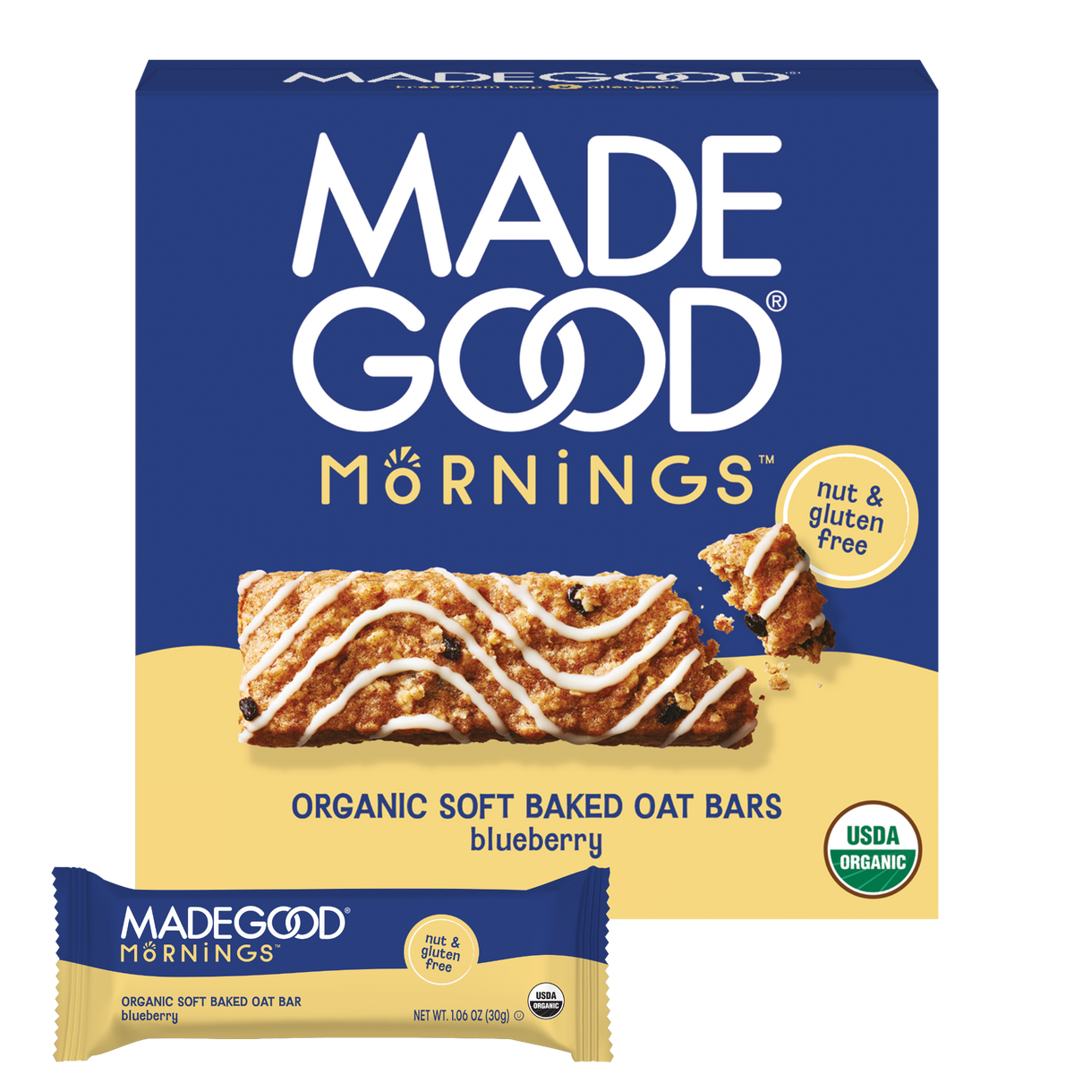 Mornings Blueberry Soft Baked Bars