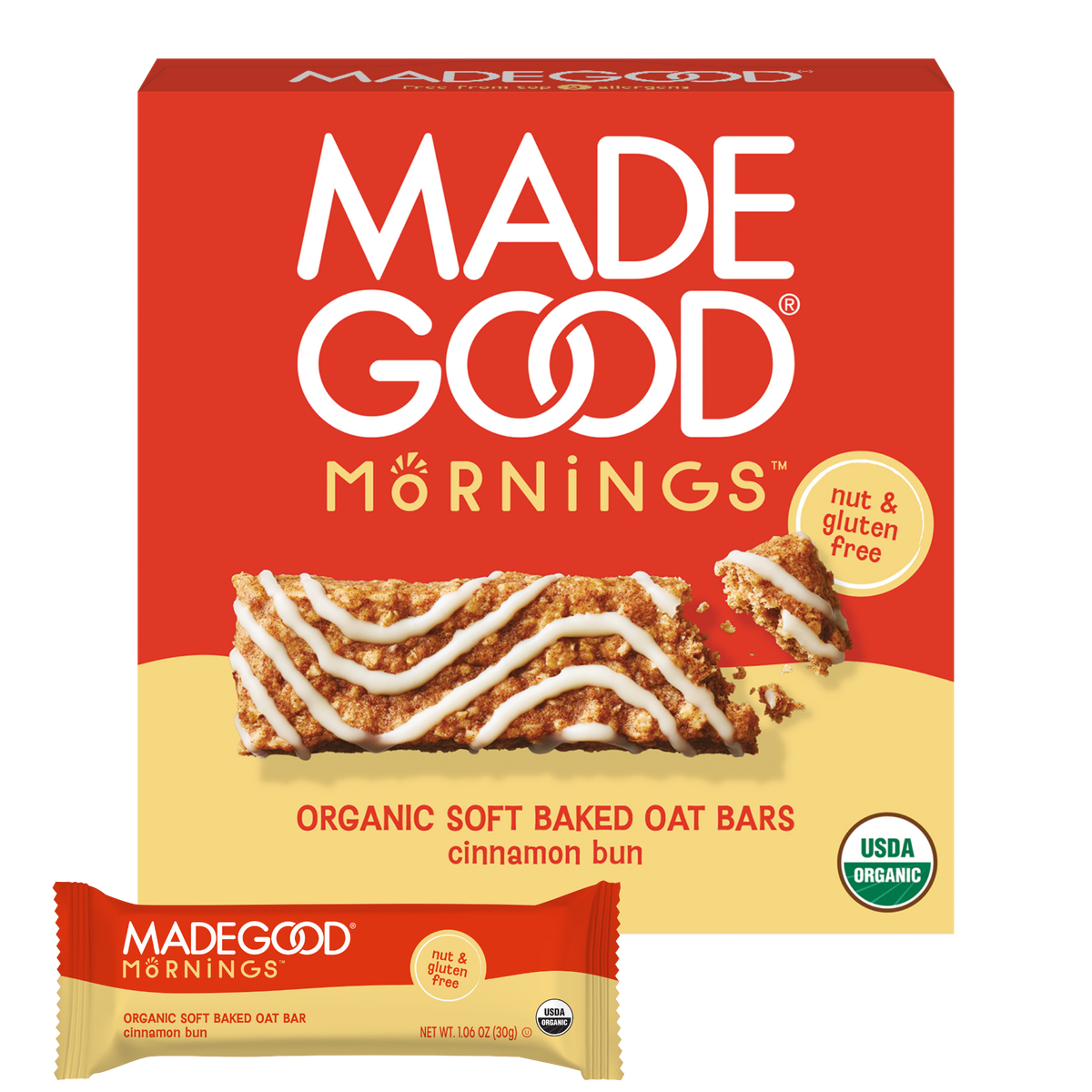 Mornings Cinnamon Bun Soft Baked Bars