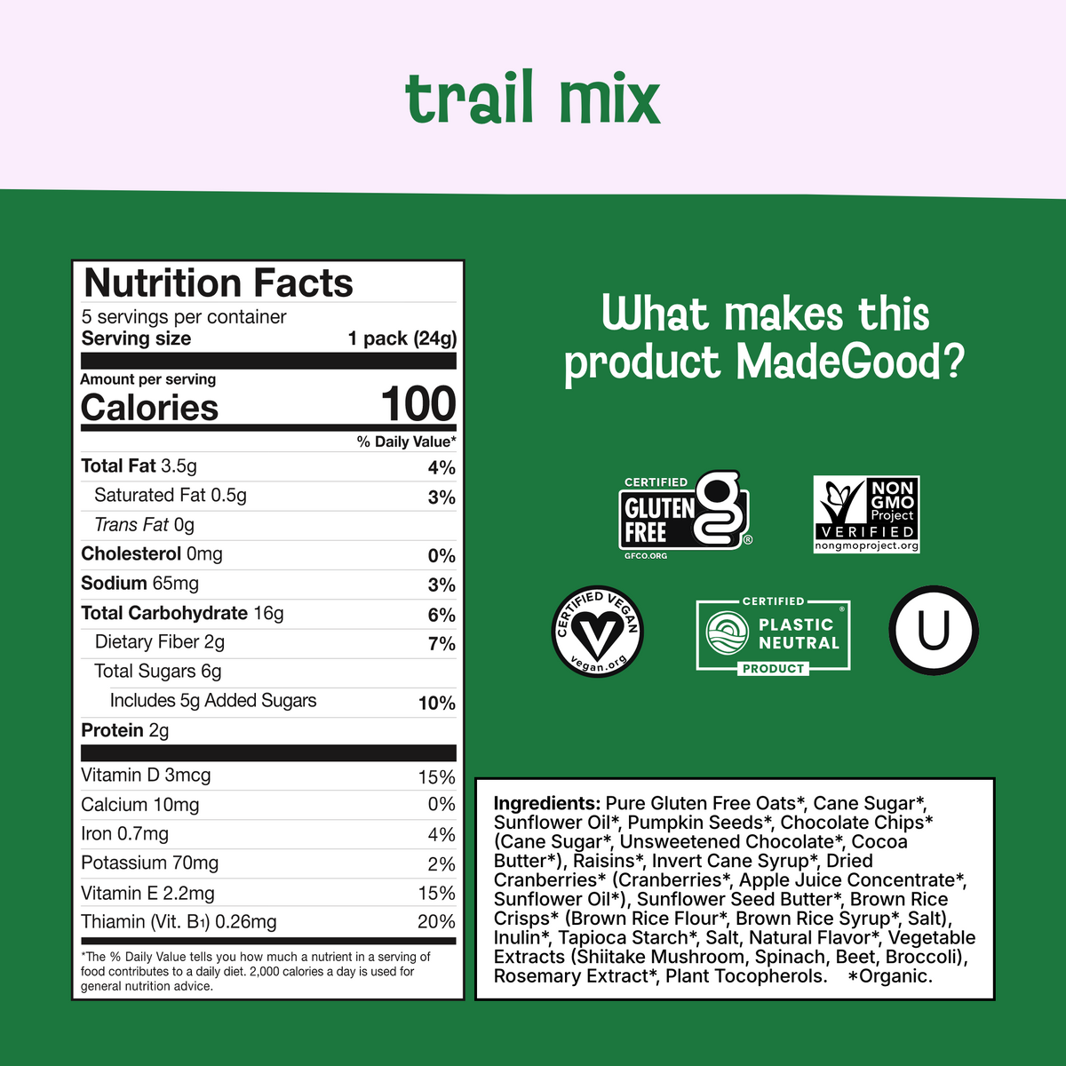 Trail Mix Granola Bites