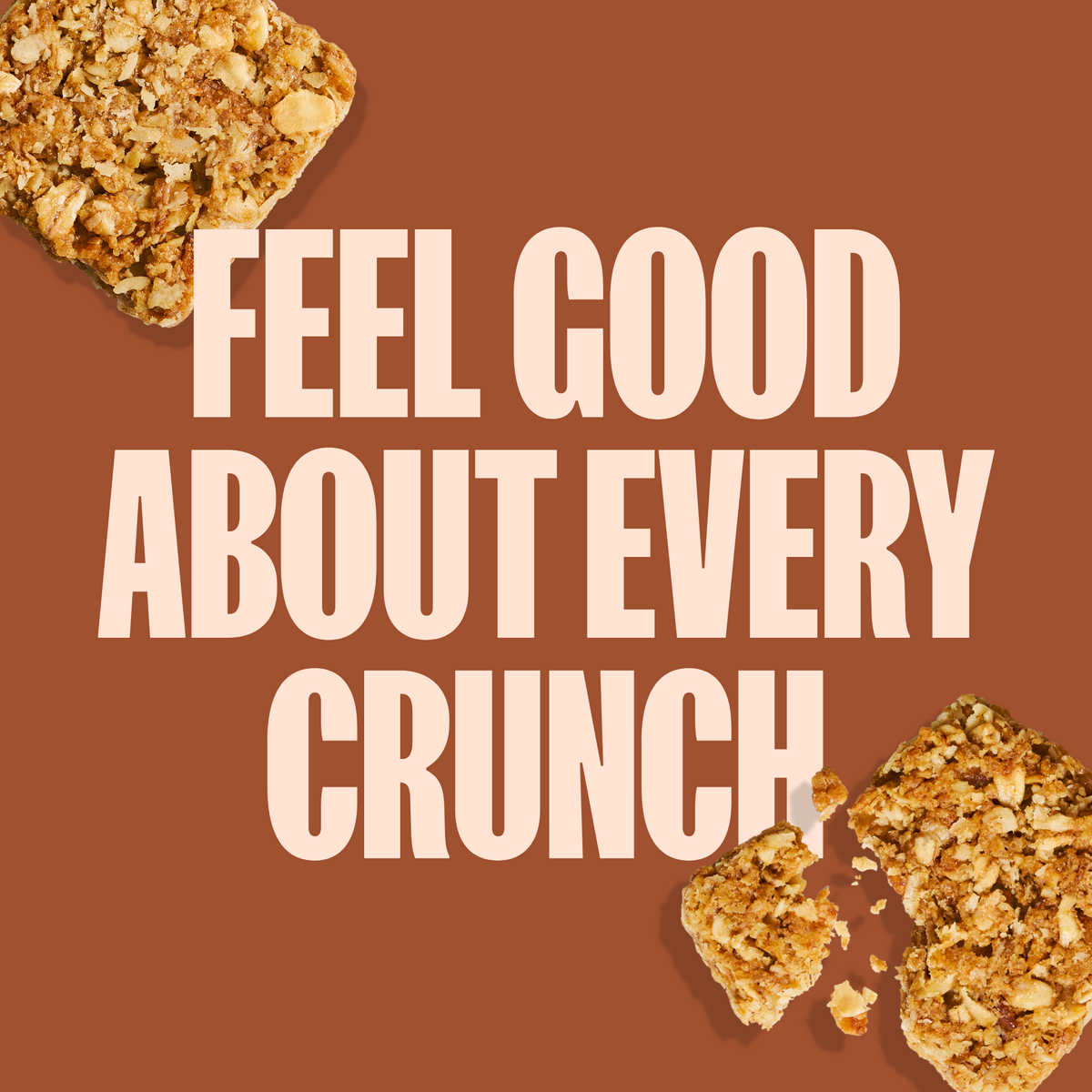 Crunchy Granola Squares - Sweet Cinnamon & Sea Salt